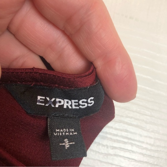 Express One Shoulder Blouse with Tie   Size SP - Picture 5 of 6